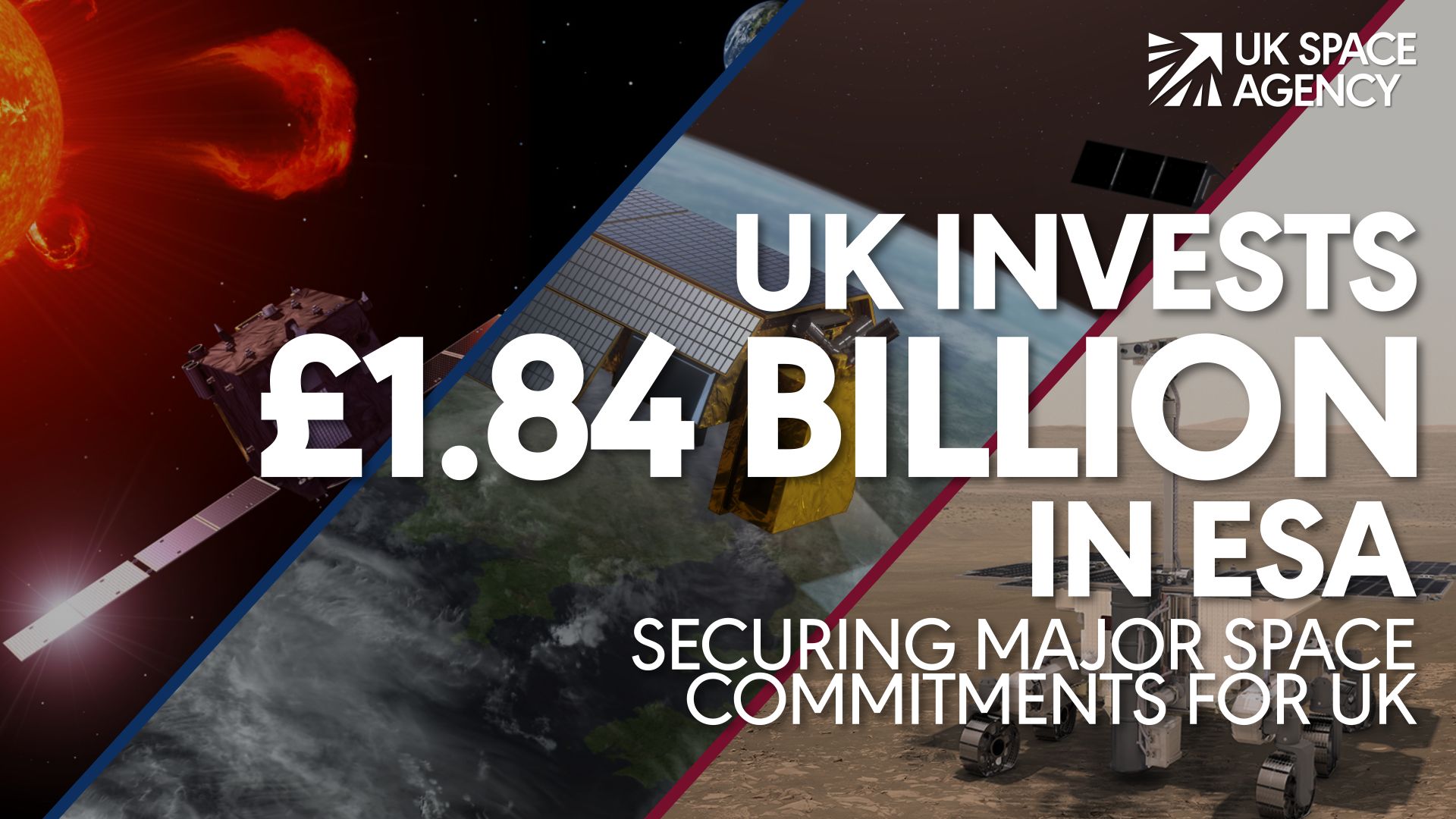 UK secures £1.84 billion investment for ESA programmes