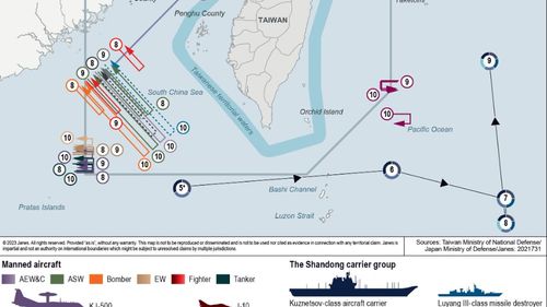 China wargames confrontation with Taiwan