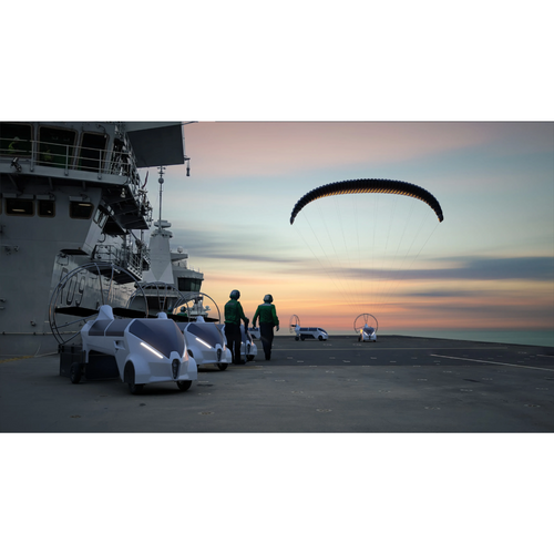 Animal Dynamics' STORK STM Parafoil UAV selected for Royal Navy's Uncrewed Aerial Systems Heavy Lift Challenge (UASHLC) Phase 2