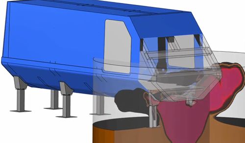 Land Mine Blast Simulation to STANAG 4569 / AEP55