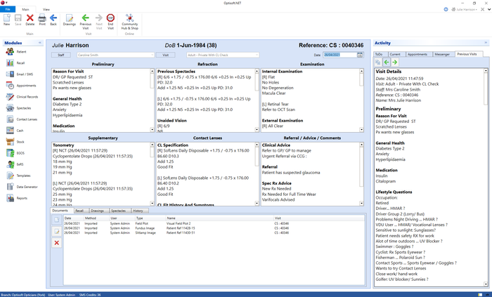 Clinical Records Module