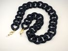 Iris – Large Black Matt Glasses chain acrylic chain – perfect for wearing with sunglasses and as glasses holder