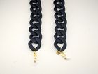 Iris – Large Black Matt Glasses chain acrylic chain – perfect for wearing with sunglasses and as glasses holder