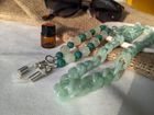 Green Aromatherapy Essential Oil Diffuser chunky acrylic glasses chain – perfect for wearing with sunglasses and as glasses holder