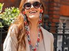 Fiona Glasses chain – Red, Black & White chunky acrylic chain