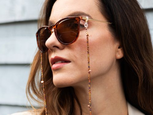 Grace – Dainty Copper Seed Beads Glasses Chain