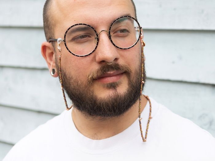 Grace – Dainty Copper Seed Beads Glasses Chain