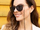 Audrey – Dainty Black & Gold Seed Beads Glasses Chain