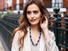 Ema – Marble Blue & Marble Cream chunky acrylic glasses chain
