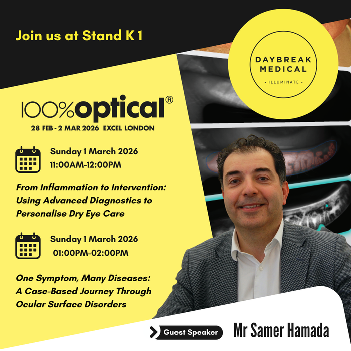 Daybreak Medical to Host Educational Talks at 100% Optical 2026