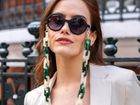 Curtis – Large Glasses chain Marble Green & Cream chunky acrylic chain – perfect for wearing with sunglasses and as glasses holder
