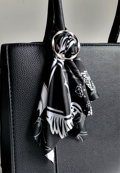 Rock edit Theia handbag microfibre scarf set