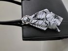 Monochrome Floral Theia microfibre handbag scarf set