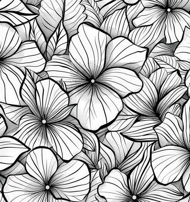 Monochrome Floral Theia microfibre handbag scarf set