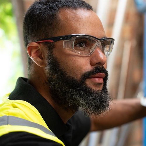 Nevis - Safety glasses with an accent colour of your choice...