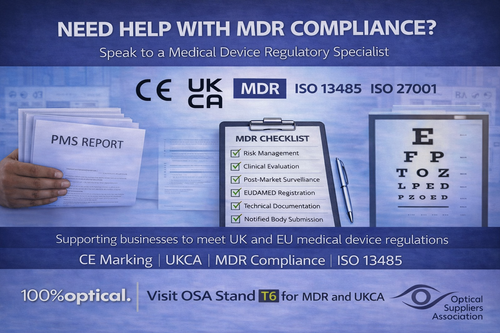REGULATORY EXPERT TO BE ON HAND AT 100% OPTICAL