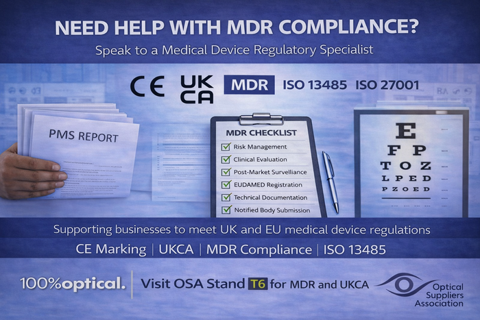 REGULATORY EXPERT TO BE ON HAND AT 100% OPTICAL
