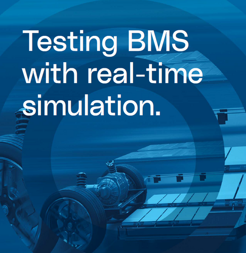 Testing BMS with real-time simulation.