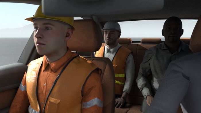 In-cabin simulation