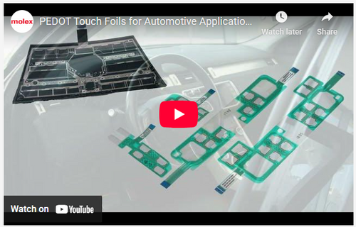 PEDOT Touch Foils for Automotive Applications