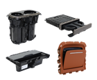 High-end functional parts for automotive interior trim system