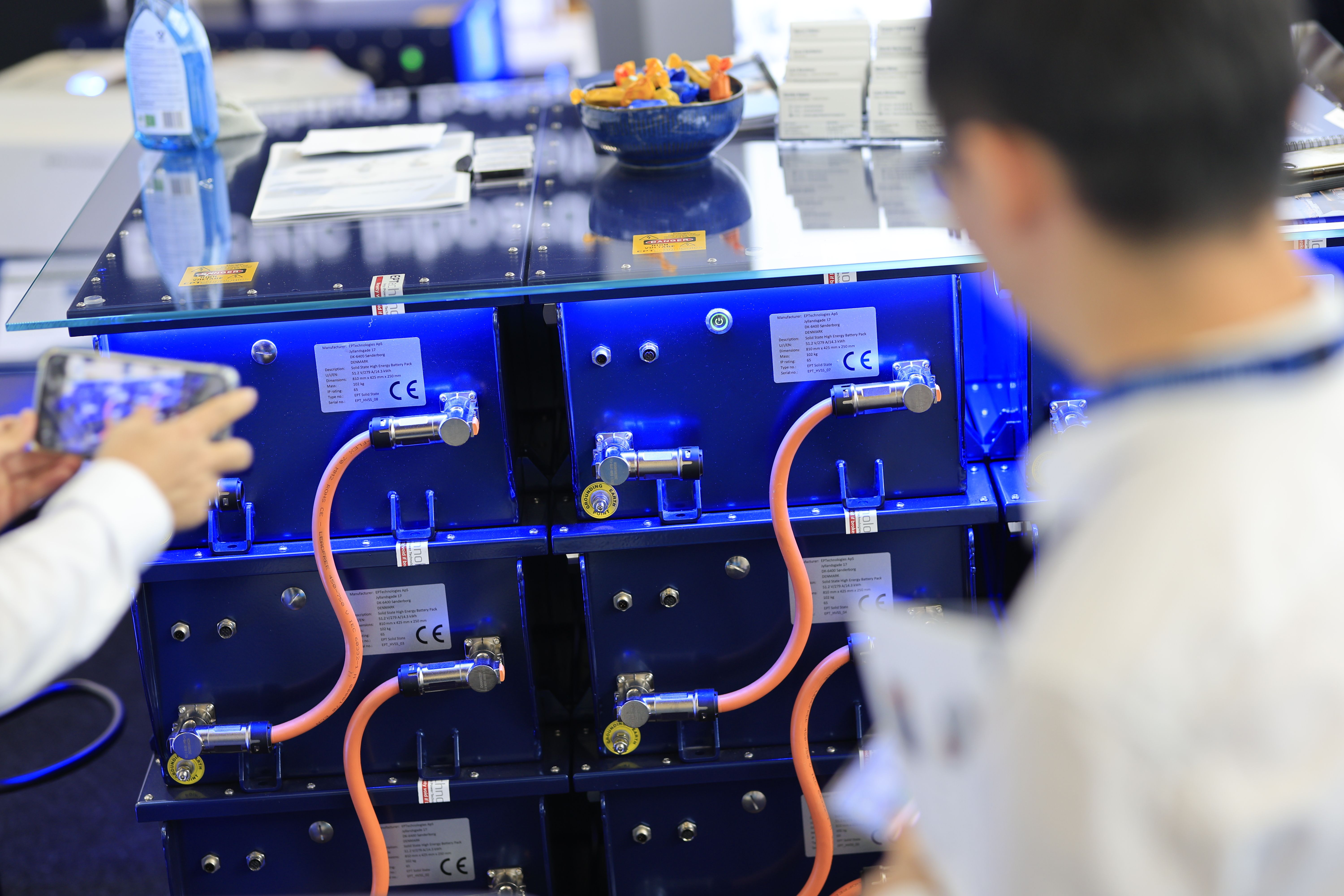 Photo shows technology being showcased at Advanced Maritime Technology Expo