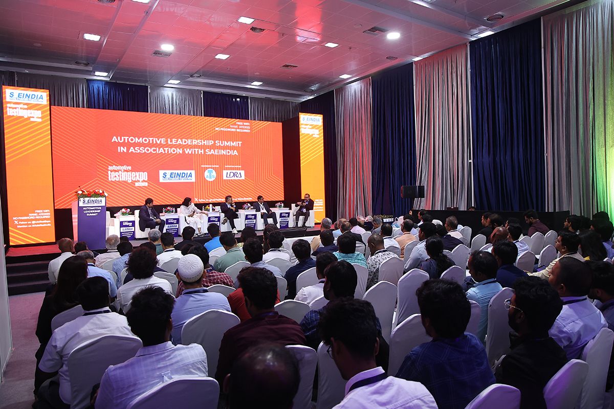 Photo shows the engaging stage at Automotive Leadership Summit in India
