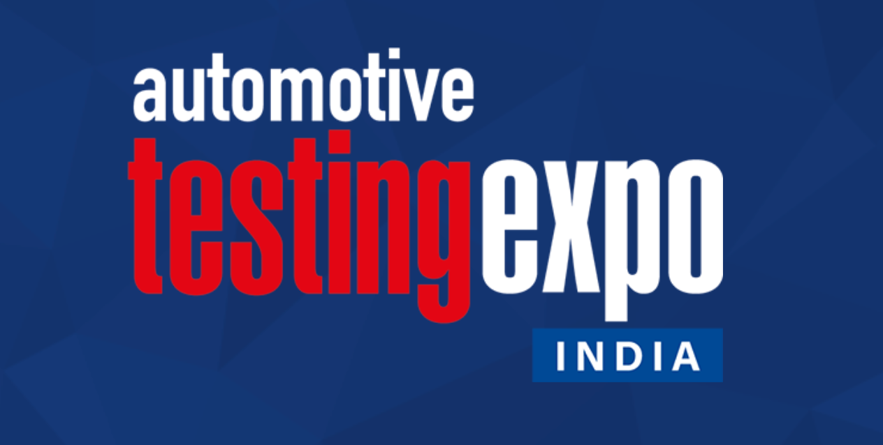 Photo shows the Automotive Testing Expo India logo