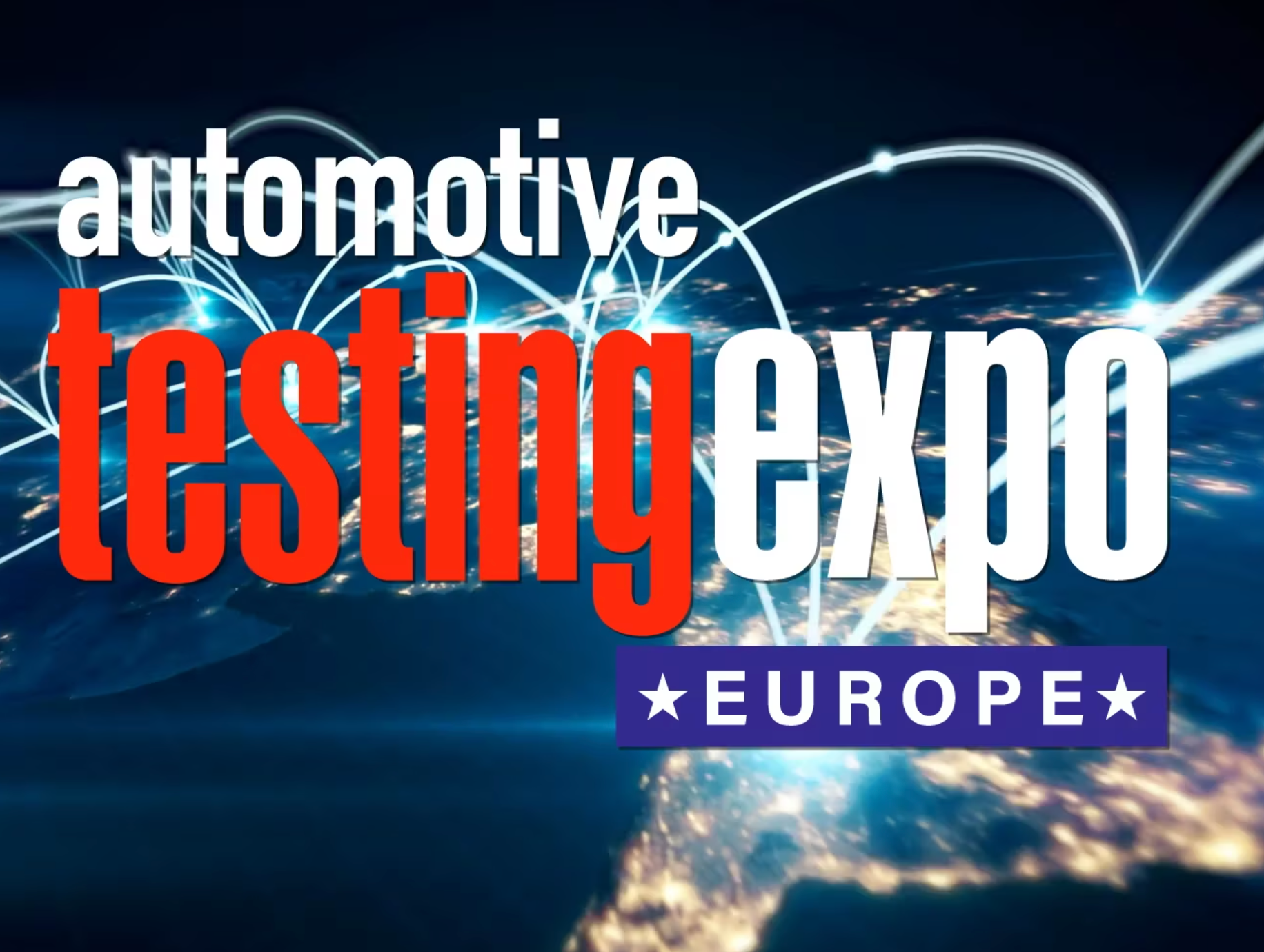 Photo shows the Automotive Testing Expo Europe logo