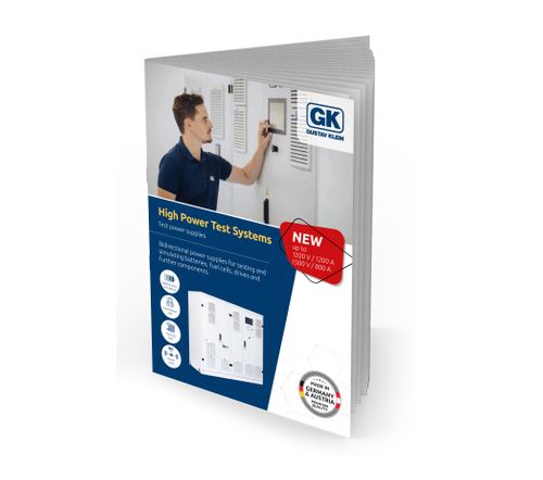 High Power Test Systems: DC sorce / sink