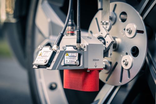 New laser system measures pitch and roll relative to the road