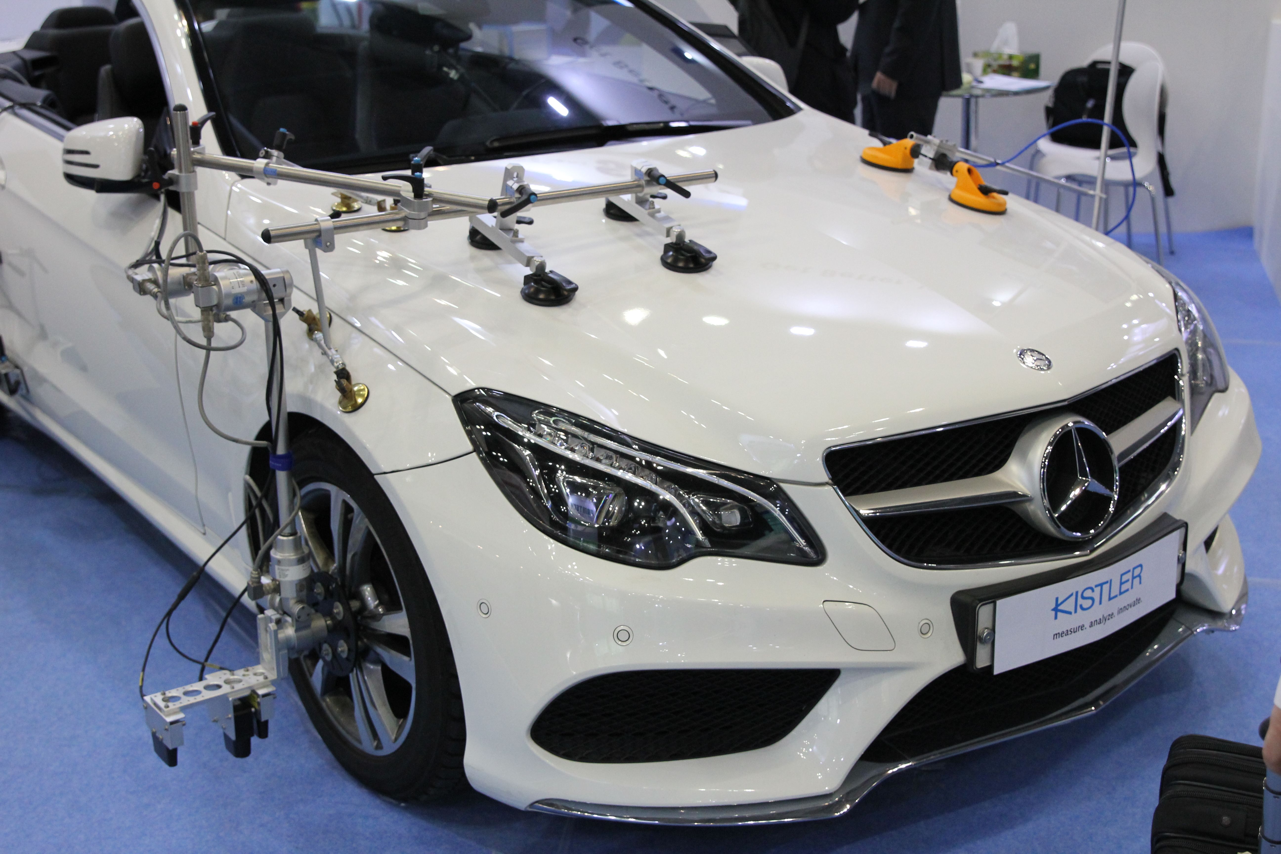 Photo shows a close up of the technology on show at Automotive Testing Expo Korea