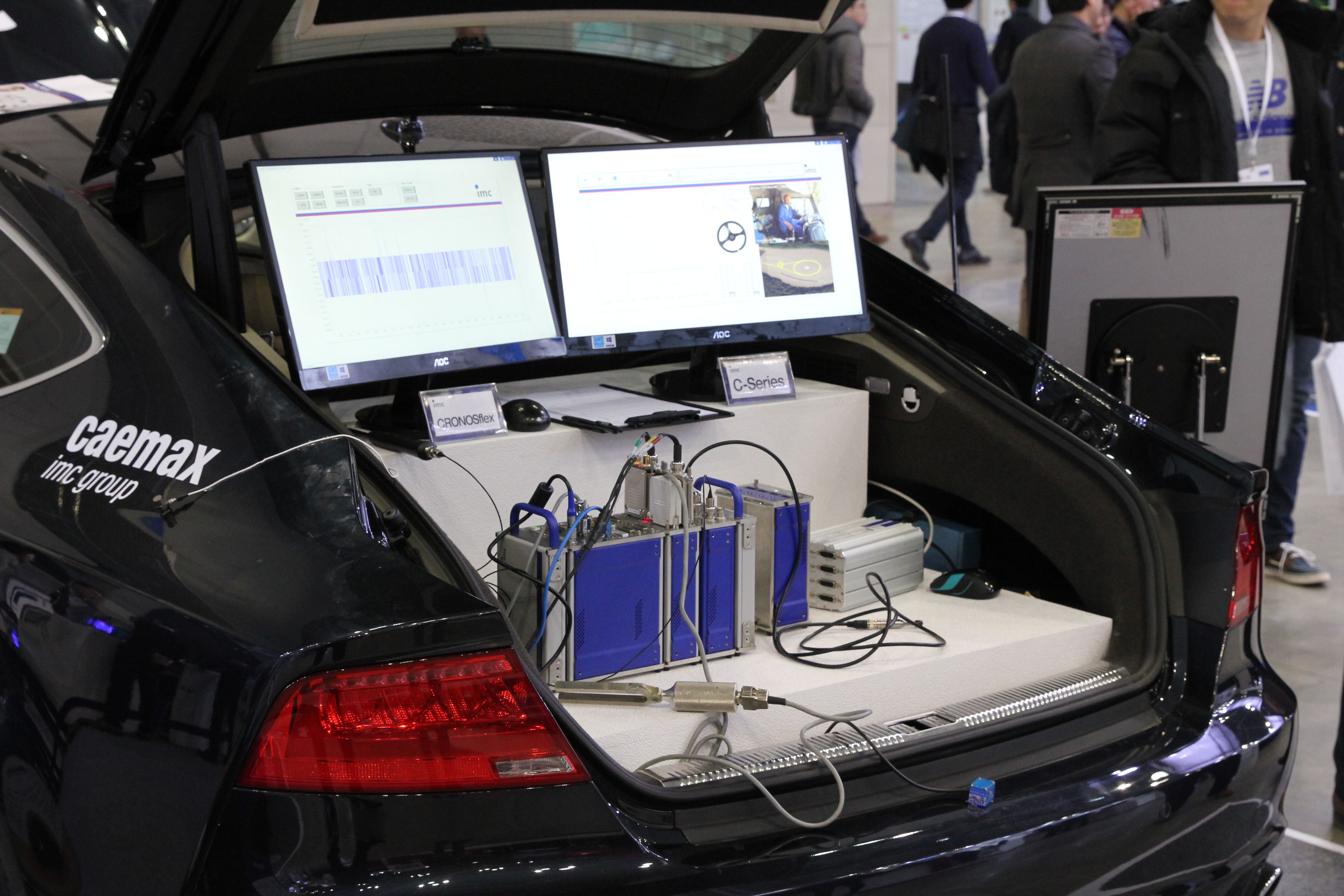 Photo shows a close up of the technology on show at Automotive Testing Expo Korea