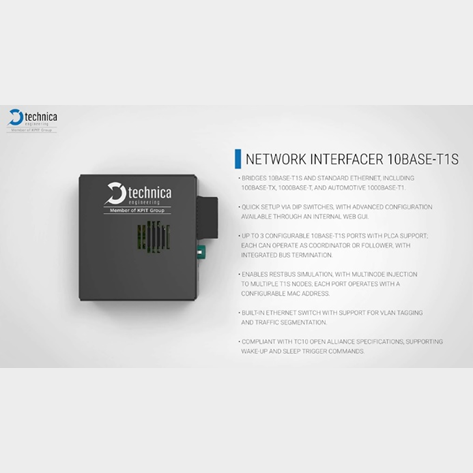 Network Interfacer 10BASE-T1S