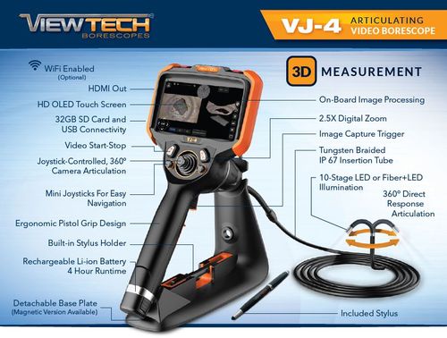 VJ-4 3D Measurement Video Borescope