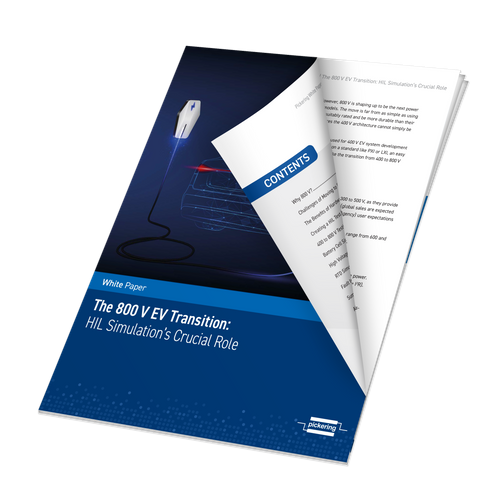 The 800V EV Transition: HIL Simulation's Crucial Role