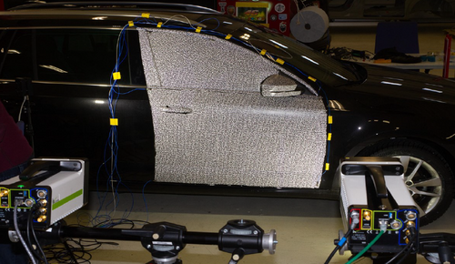 Vibration Analysis: High-speed stereo DIC on car door slamming