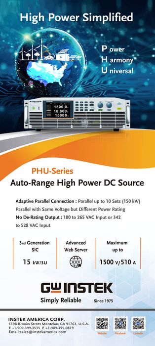 PHU Series:5~15KW DC Power Supply