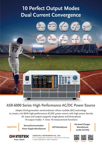 ASR-6600 6KVA~24KVA Three Phase AC/DC Source 