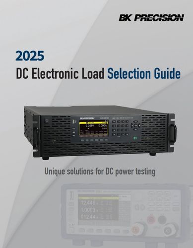 B&K Precision 2025 DC Electronic Load Selection Guide 