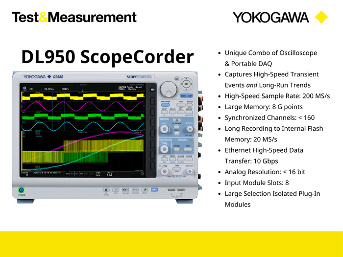 DL950 ScopeCorder Data Acquisition Recorder