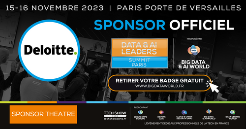 Deloitte devient SPONSOR THEATRE du salon Data & AI Leaders Summit Paris 2023
