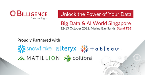 Billigence is Attending Big Data & AI World Singapore 2022