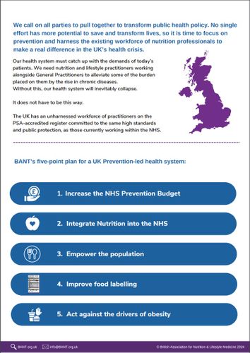 It's time for a prevention-led model to rebuild the nation's health: A call for change!