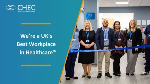 We're  UK's Best Workplace in Healthcare