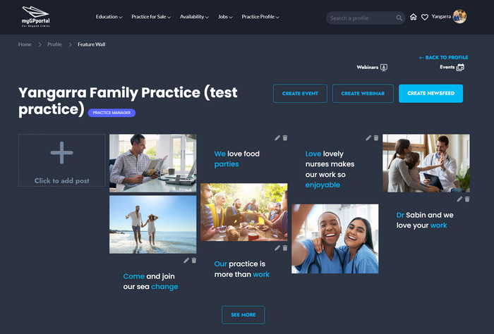 Practice and practitioners premium FREE profile pages