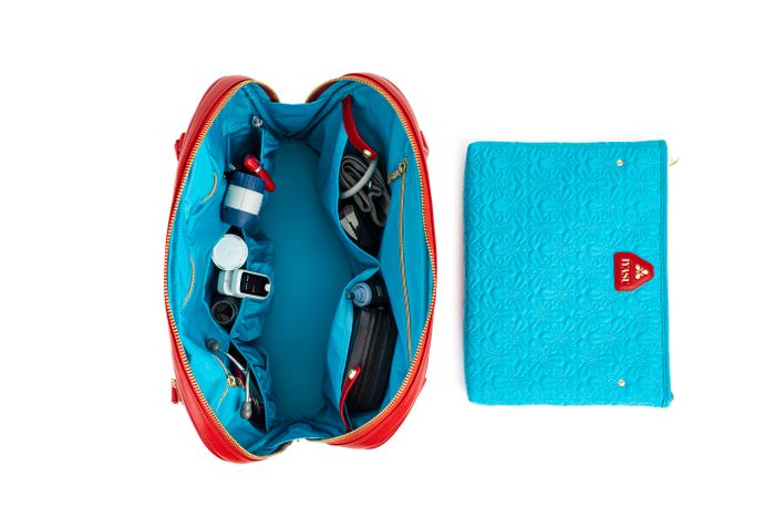 The Elizabeth IYASU Medical Bag in Red Smooth