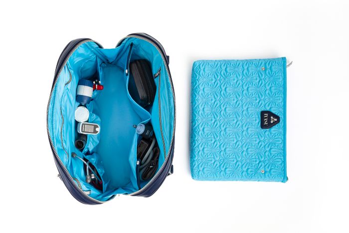 The Elizabeth IYASU Medical Bag in Indigo Smooth