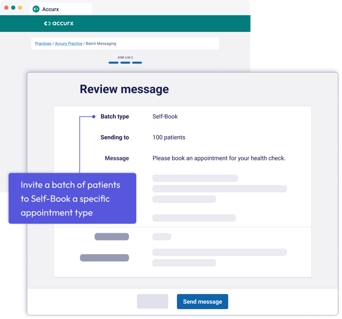 Self-Booking features