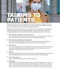 Guide to stammering and patient contact